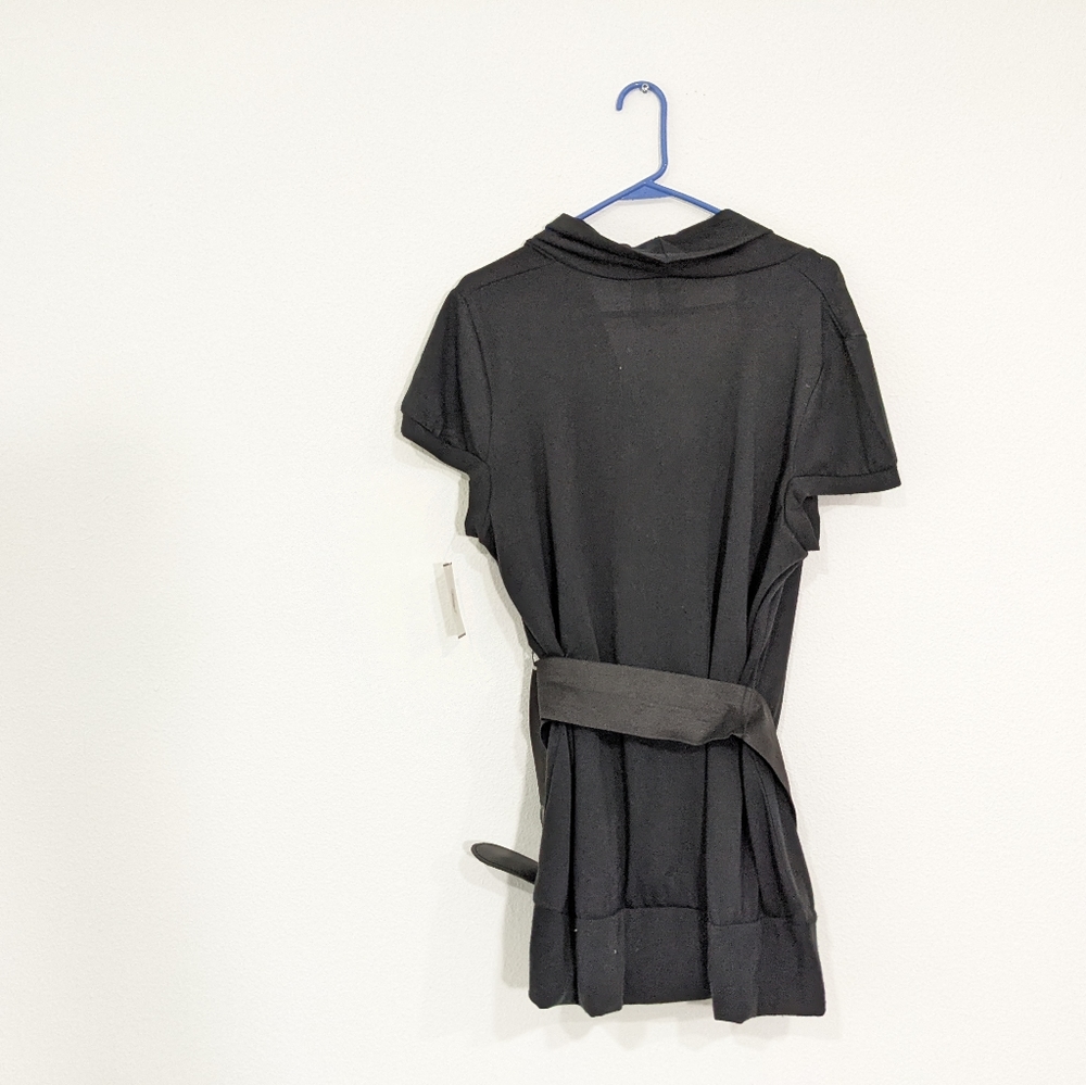 L8ter Black Belted Top, Women's 3x - Picture 2 of 10
